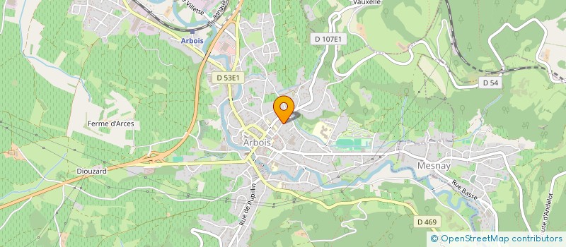 localisation de l'entreprise LA MARCOTTE - ASSOCIATION DES PARENTS D'ELEVES DES ECOLES PUBLIQUES D'ARBOIS  ARBOIS