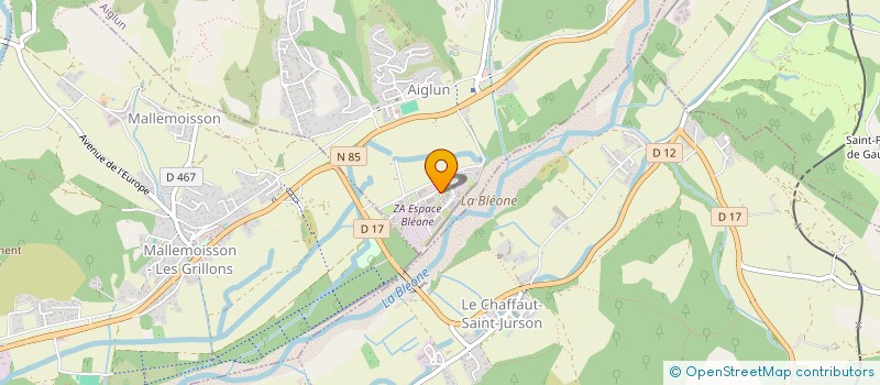 localisation de l'entreprise LA MARCOUSSETTE à AIGLUN