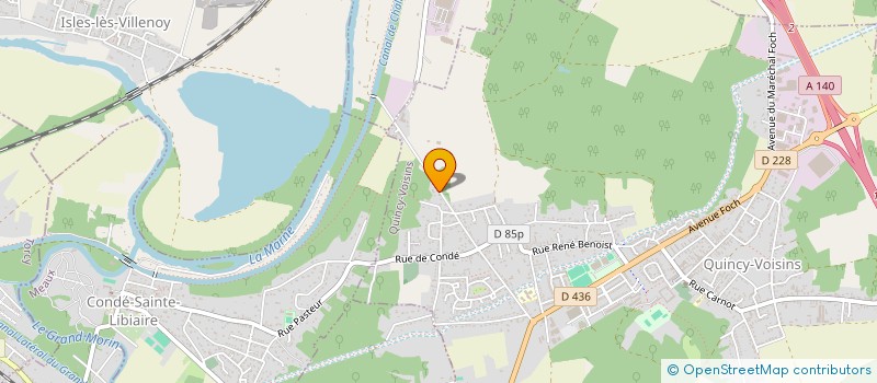 localisation de l'entreprise LA MARE  QUINCY-VOISINS