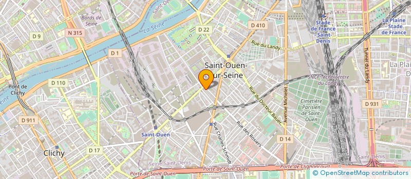 localisation de l'entreprise LA MARE à SAINT-OUEN-SUR-SEINE