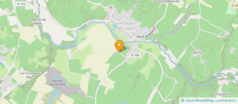 localisation de l'entreprise LA MARE  BEAULIEU-SUR-LAYON