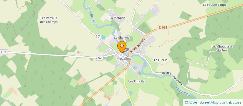 localisation de l'entreprise LA MARE AUX FEES  MEZILLES