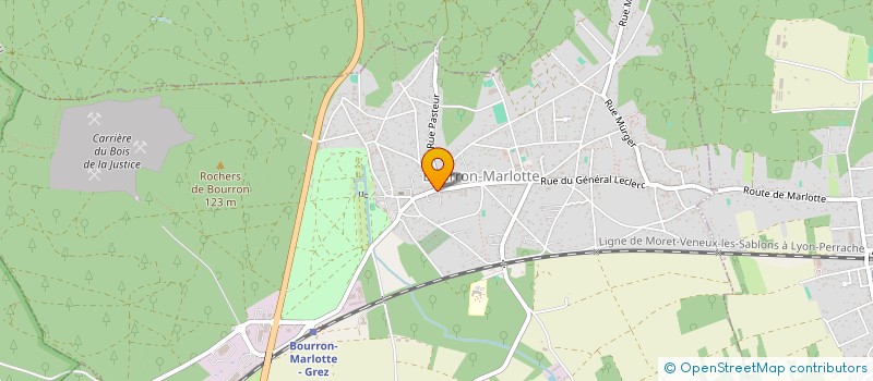 localisation de l'entreprise LA MARE AUX FEES  BOURRON-MARLOTTE