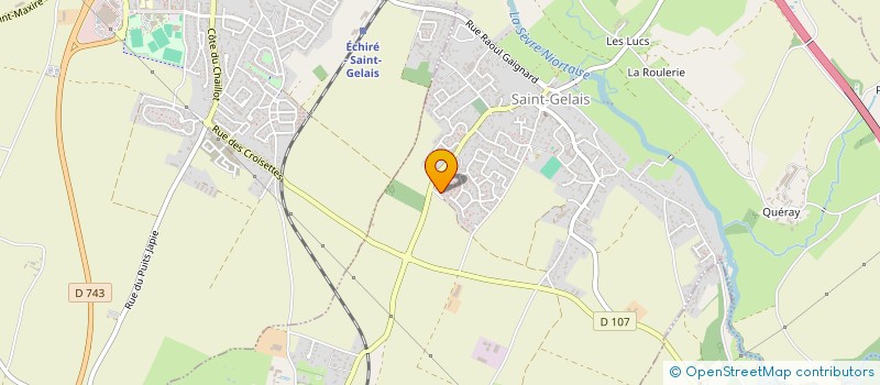 localisation de l'entreprise LA MARE AUX GEMMES  SAINT-GELAIS