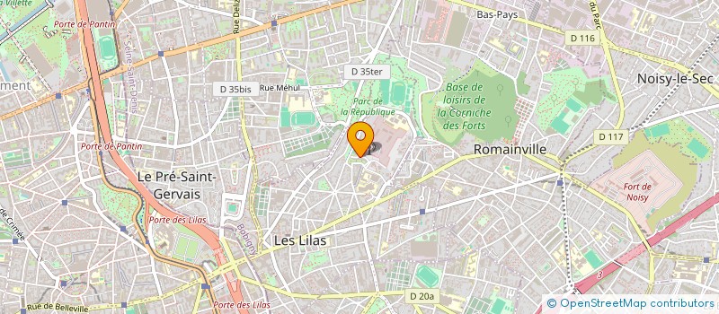 localisation de l'entreprise LA MARE AUX MOTS  LES LILAS