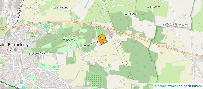 localisation de l'entreprise LA MARE D'ENCRE  SAINT-BARTHELEMY-D ANJOU