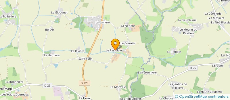 localisation de l'entreprise LA MARE DU MOULIN  MESANGER