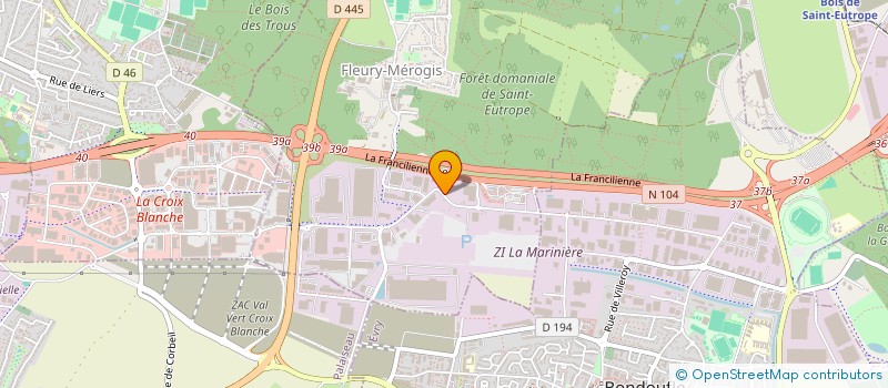 localisation de l'entreprise LA MARE DU PRE à FLEURY-MEROGIS