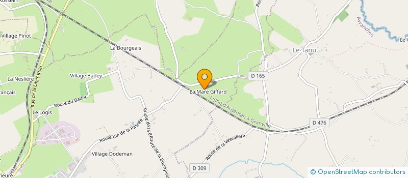 localisation de l'entreprise LA MARE GIFFARD  LA HAYE-PESNEL
