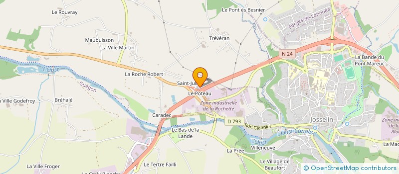 localisation de l'entreprise LA MARE SAINT JULIEN  JOSSELIN