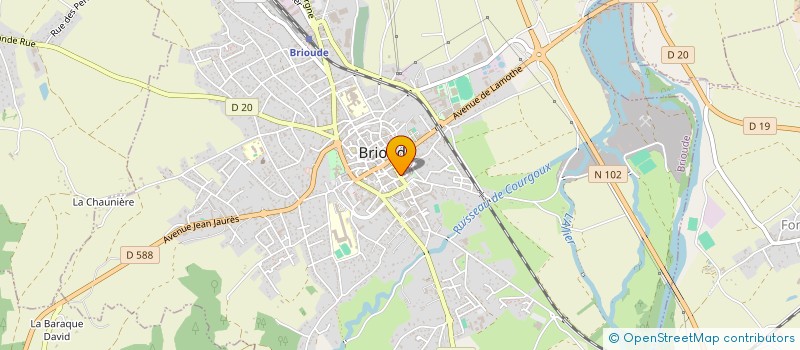 localisation de l'entreprise LA MARE Y IO  BRIOUDE