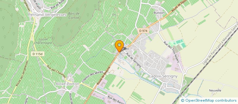 localisation de l'entreprise LA MARECHAUDE  LADOIX-SERRIGNY