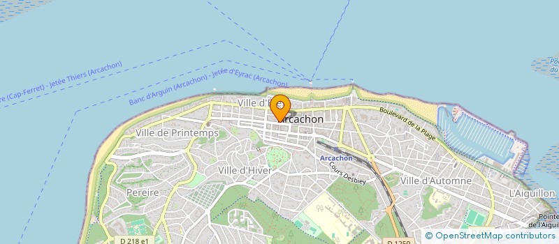 localisation de l'entreprise LA MAREE  ARCACHON