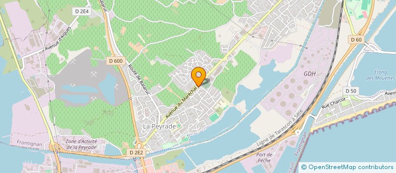 localisation de l'entreprise LA MAREE à FRONTIGNAN