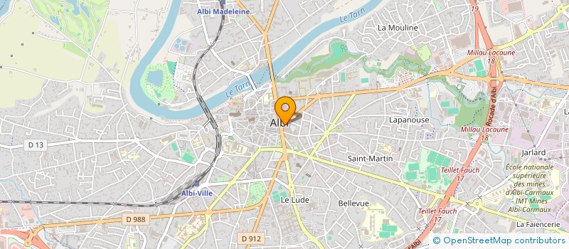 localisation de l'entreprise LA MAREE ALBIGEOISE à ALBI