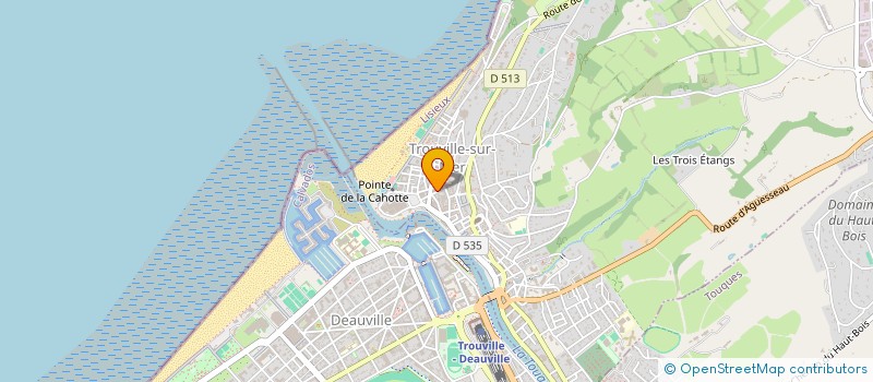 localisation de l'entreprise LA MAREE BASSE à TROUVILLE-SUR-MER
