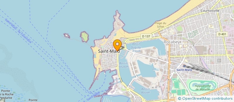 localisation de l'entreprise LA MAREE BLEUE à SAINT-MALO