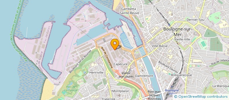 localisation de l'entreprise LA MAREE BOULONNAISE  BOULOGNE-SUR-MER