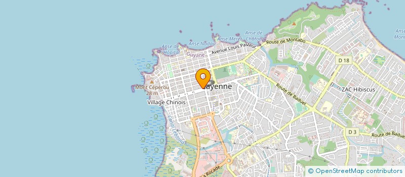 localisation de l'entreprise LA MAREE CAYENNAISE à CAYENNE