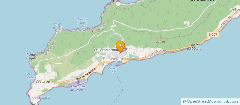 localisation de l'entreprise LA MAREE DE LA DESIRADE à LA DESIRADE