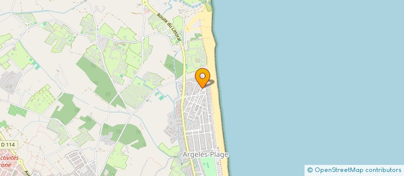 localisation de l'entreprise LA MAREE DU COSTA à ARGELES-SUR-MER