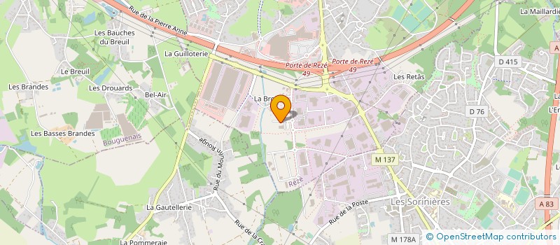 localisation de l'entreprise LA MAREE NANTAISE  REZE