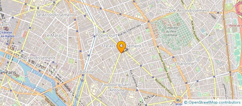 localisation de l'entreprise LA MAREE S A R L à PARIS