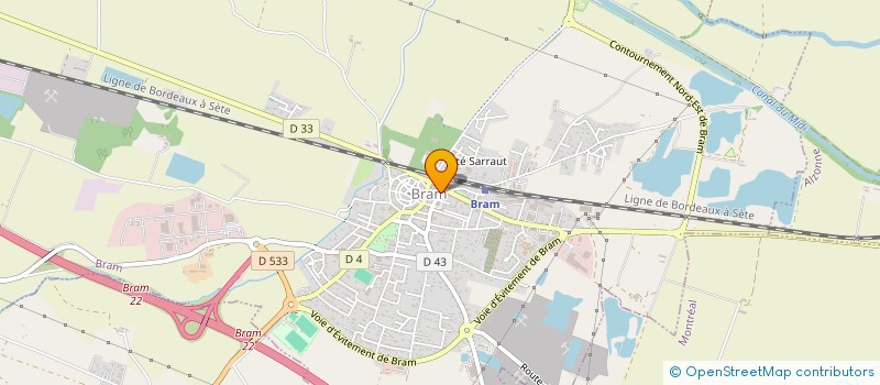 localisation de l'entreprise LA MARELLE à BRAM