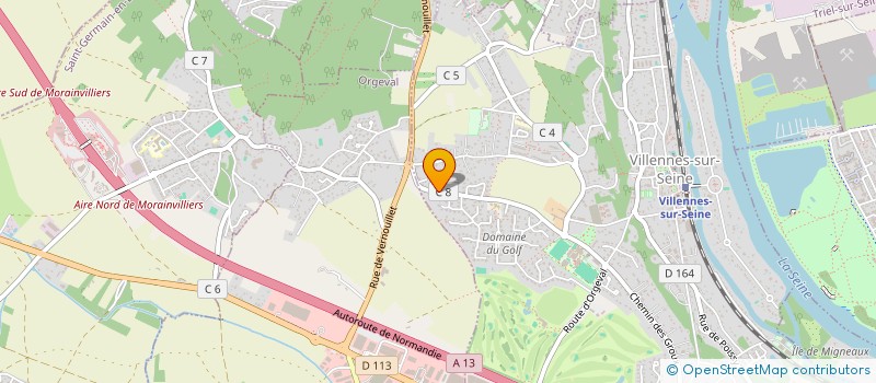 localisation de l'entreprise LA MARELLE  VILLENNES-SUR-SEINE