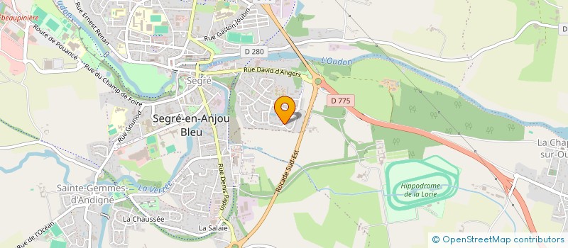 localisation de l'entreprise LA MARELLE à SEGRE-EN-ANJOU BLEU