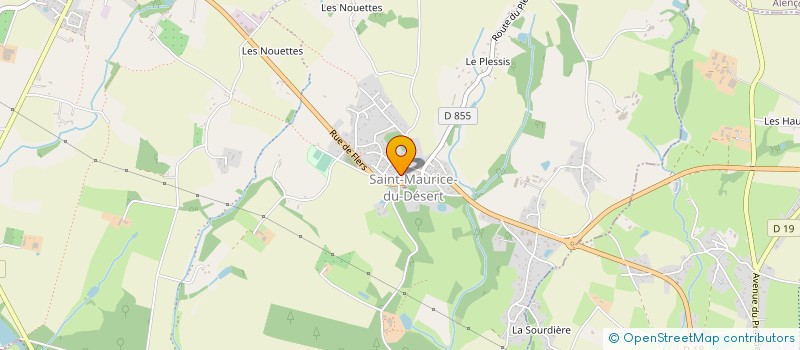 localisation de l'entreprise LA MARELLE à LES MONTS-D'ANDAINE
