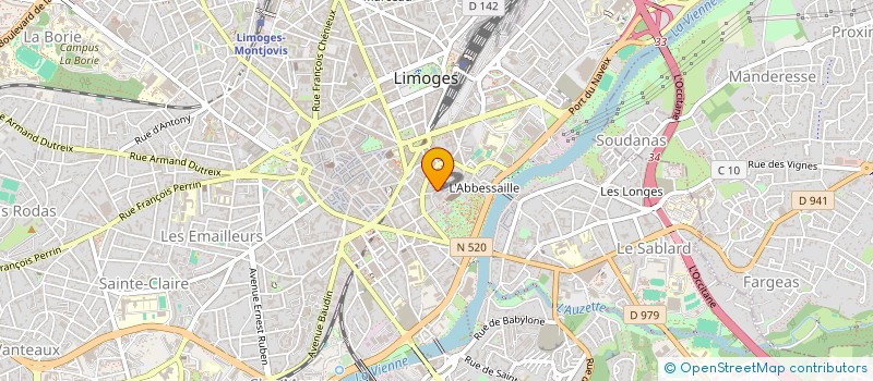 localisation de l'entreprise LA MARELLE DES SAVEURS à LIMOGES