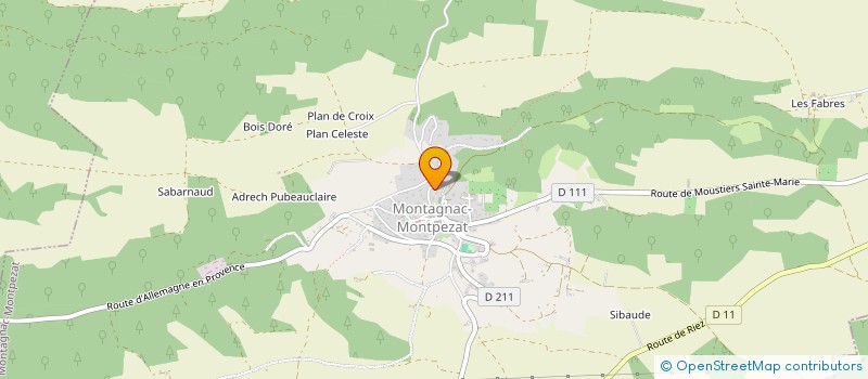 localisation de l'entreprise LA MARELLE ENCHANTEE à MONTAGNAC-MONTPEZAT