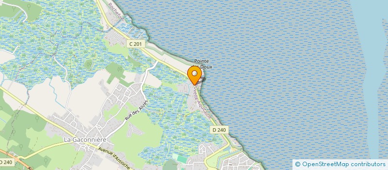 localisation de l'entreprise LA MARENNINE  LE CHATEAU-D'OLERON