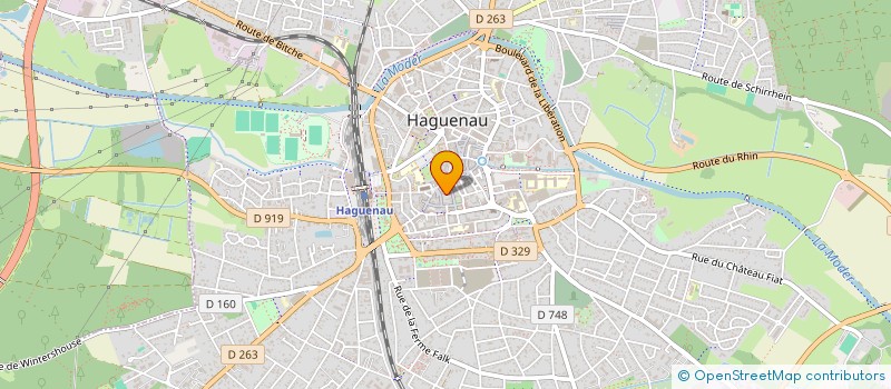 localisation de l'entreprise LA MARGE  HAGUENAU