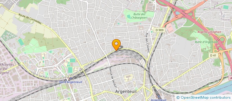 localisation de l'entreprise LA MARGE  ARGENTEUIL