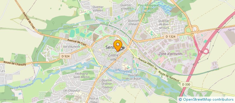 localisation de l'entreprise LA MARGELLE  SENLIS