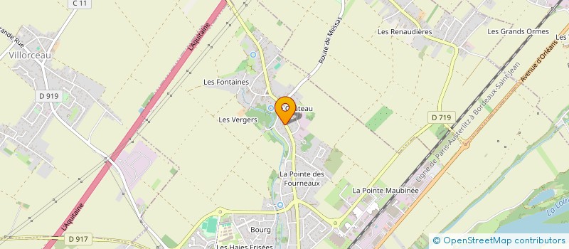 localisation de l'entreprise LA MARGOTTIERE  BEAUGENCY