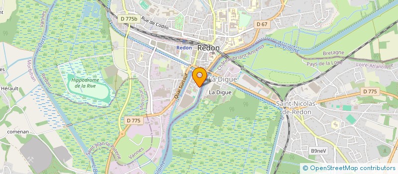 localisation de l'entreprise LA MARGOULETTE  REDON