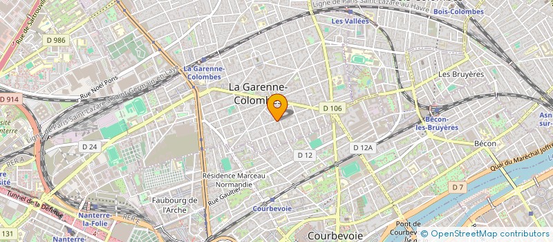 localisation de l'entreprise LA MARGOULINE  LA GARENNE-COLOMBES