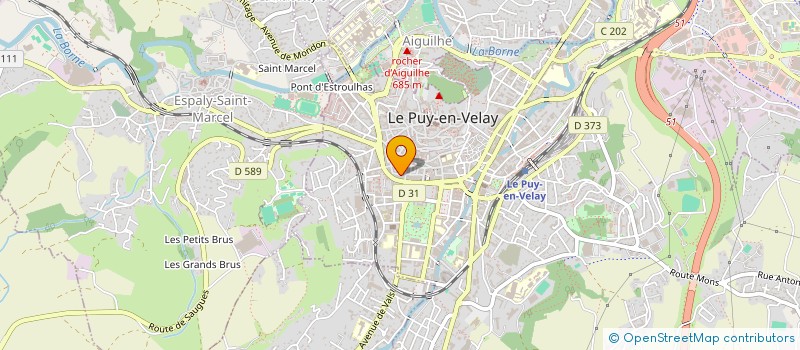 localisation de l'entreprise LA MARGOULINE  LE PUY-EN-VELAY