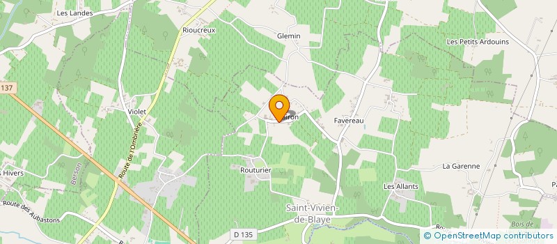 localisation de l'entreprise LA MARGUERITE  SAINT-VIVIEN-DE-BLAYE