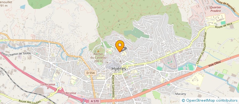 localisation de l'entreprise LA MARGUERITE à HYERES