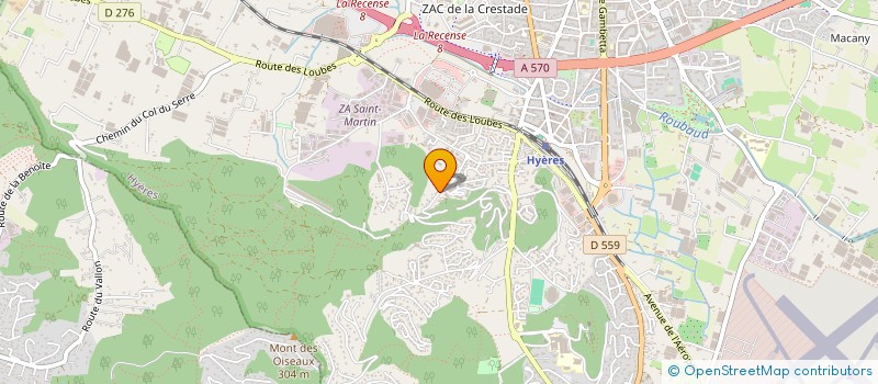 localisation de l'entreprise LA MARGUERITE  HYERES