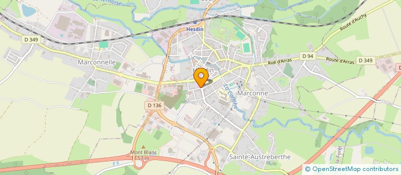 localisation de l'entreprise LA MARIE JU  HESDIN