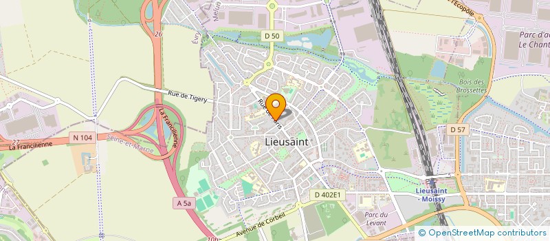 localisation de l'entreprise LA MARIEE ENCHANTEE  LIEUSAINT