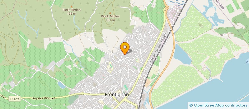 localisation de l'entreprise LA MARIELUC à FRONTIGNAN