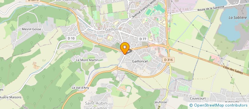 localisation de l'entreprise LA MARINA à GAILLON