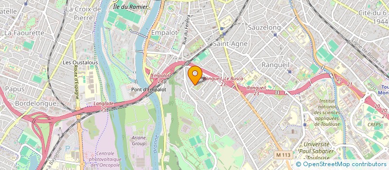 localisation de l'entreprise LA MARINA  TOULOUSE