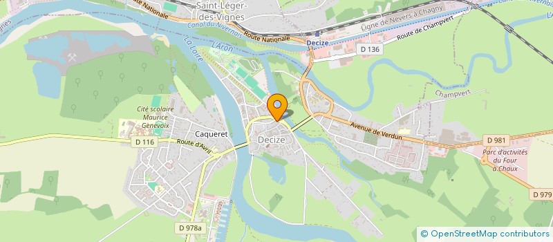 localisation de l'entreprise LA MARINA à DECIZE